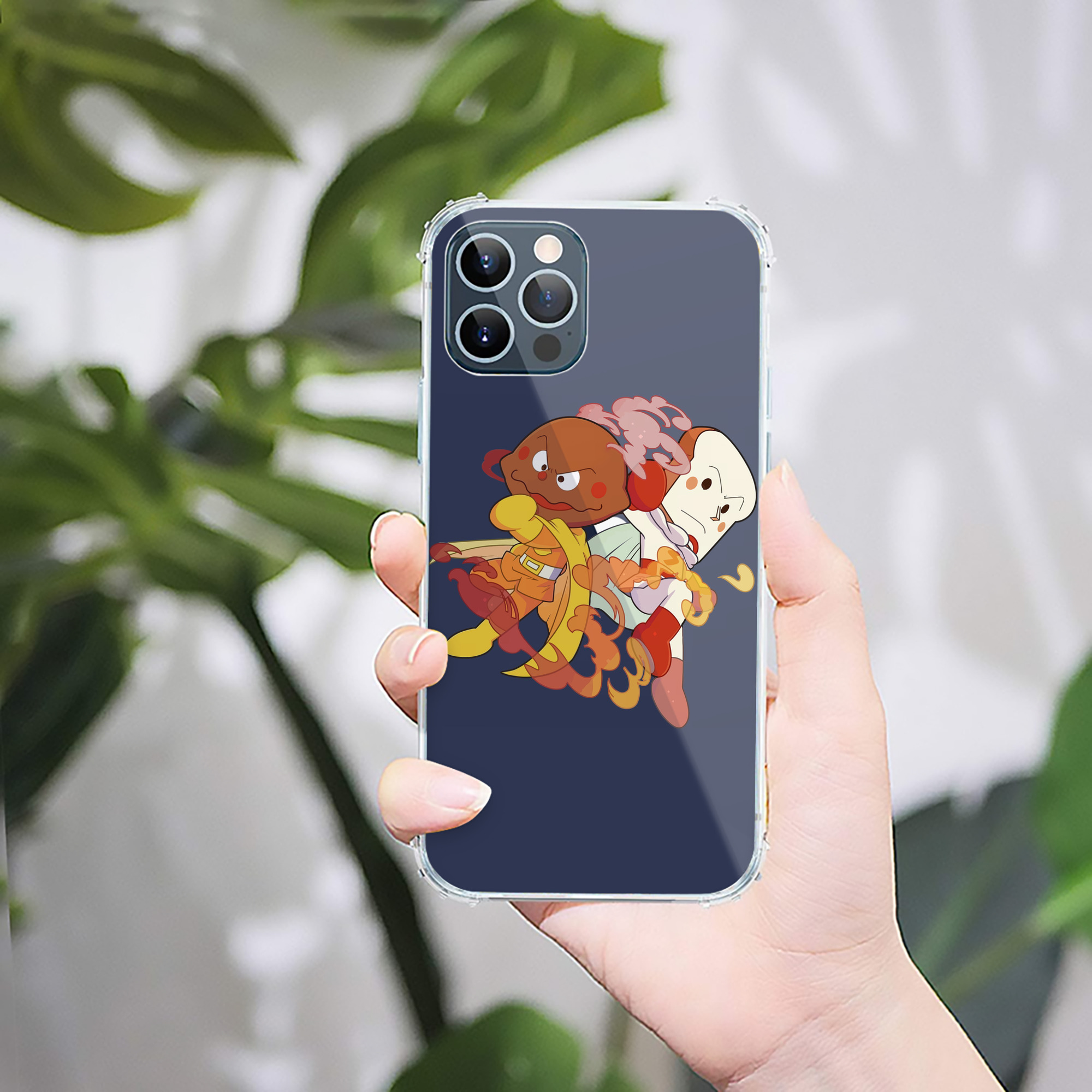 （画像用） アンパンマン Anpanman 【iPhone 12シリーズ対応】透明スマホケース（クリアソフトケース）